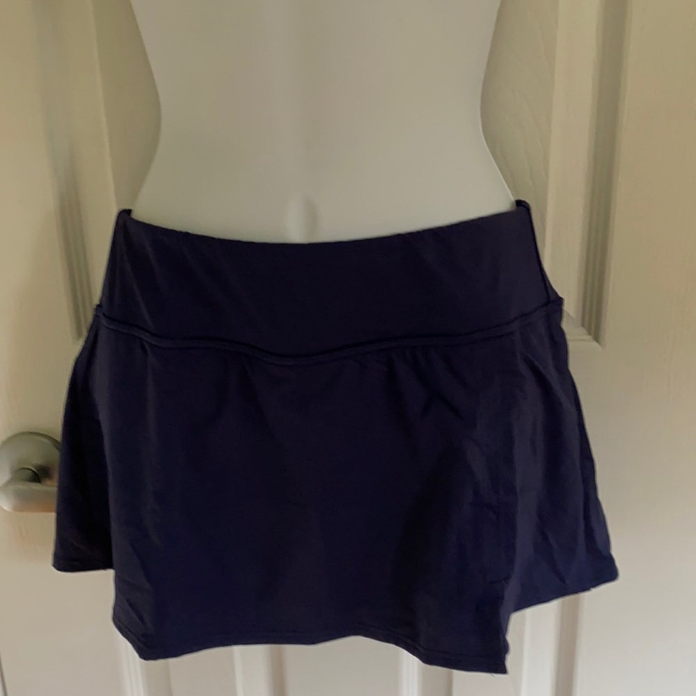 Lands End Petite Sporty Mini Swim Skirt